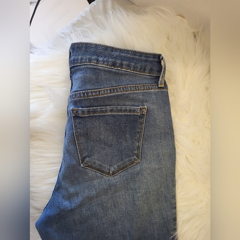 Old Navy Blue Mid Rise Boot Cut Jeans, Size 4 (28) - Picture 6 of 6